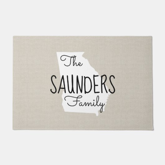 Paillasson Georgie Famille Monogramme State Domat (Devant)