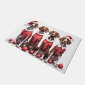 Paillasson German Shorthaired Pointer Christmas Dress Santa (Incliné)