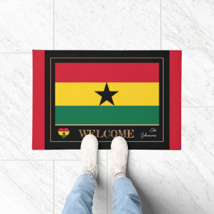 Paillasson Ghana & Ghana Ghanian Flag house mats/sports Welco