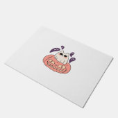 Paillasson Ghost Kitty dans un T-shirt classique citrouille (Incliné)