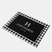 Paillasson Gingham à carreaux Classique Moderne (Incliné)