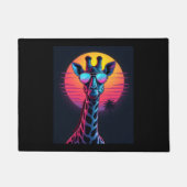 Paillasson Giraffe cool En Lunettes De Soleil Sous Coucher Lo (Devant)