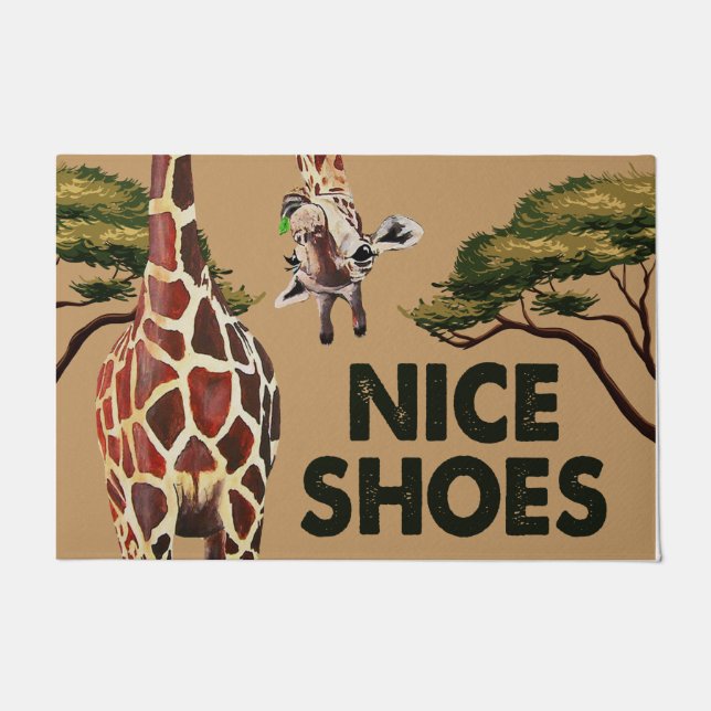 Paillasson Giraffe Lover Doormat, Giraffe Welcome Mat (Devant)