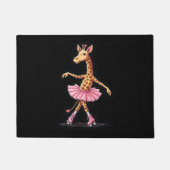 Paillasson Giraffe Sur Patins À Roulettes En Débardeur Tutu R (Devant)