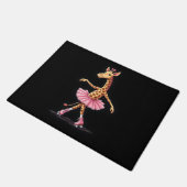 Paillasson Giraffe Sur Patins À Roulettes En Débardeur Tutu R (Incliné)