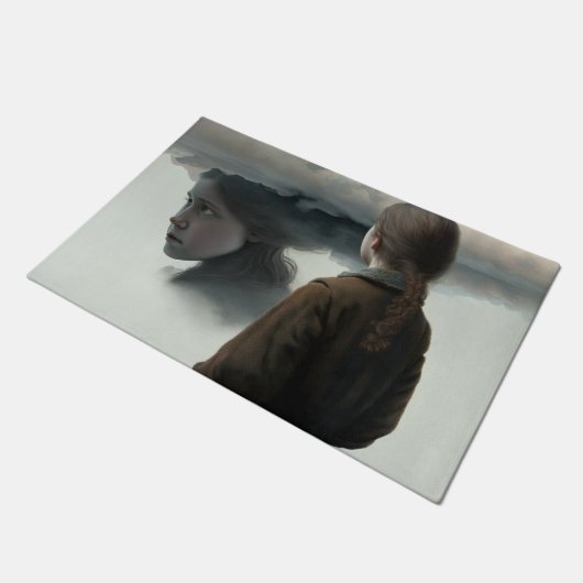 Paillasson Girl with clouds (Incliné)