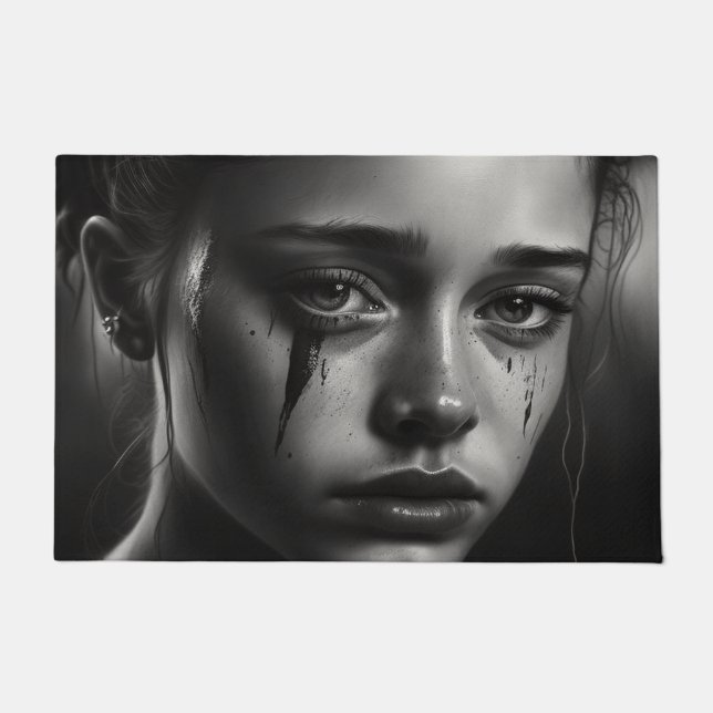 Paillasson Girl with tears (Devant)