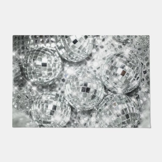 Paillasson Glam à balles disco #1 #retro #wall #art (Devant)