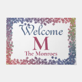 Paillasson Glam Sparkling Gems Nom monogramme (Devant)