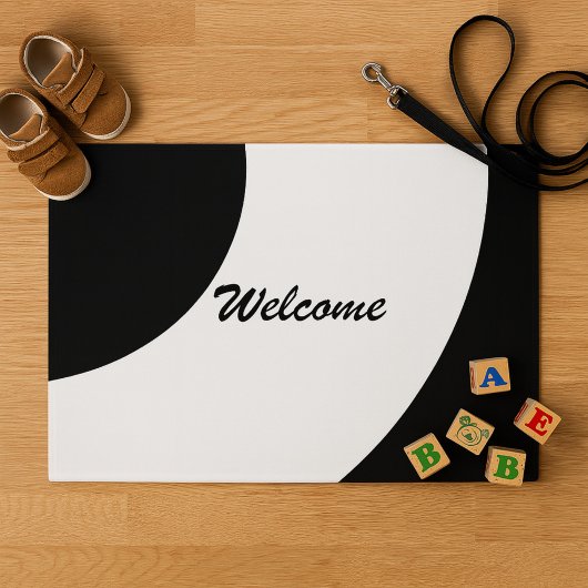 Paillasson Glamour noir et blanc