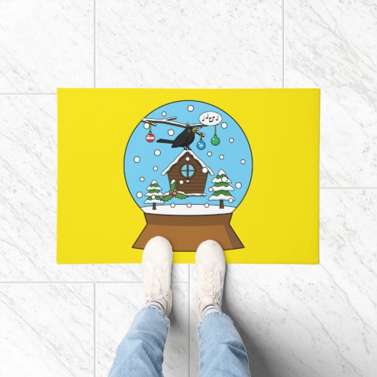 Paillasson Globe des neiges avec chant Blackbird (Intérieur)