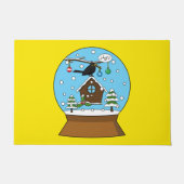 Paillasson Globe des neiges avec chant Blackbird (Devant)