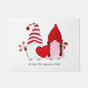 Paillasson gnome couple valentine un amour comme gnome autre