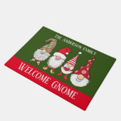 Paillasson Gnome pour les vacances mignon plaisir bienvenue N (Incliné)