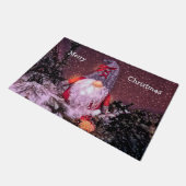 Paillasson Gnome Whimsical Joyeux Noël Arbre de Noël (Incliné)