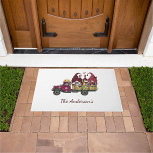 Paillasson Gnomes personnalisés dans Wine Truck Whimsical ten