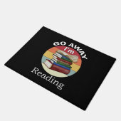 Paillasson Go Away I'm Reading Funny Book Reader Bookworm (Incliné)
