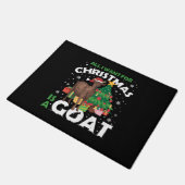 Paillasson Goat For Christmas Funny Christmas (Incliné)