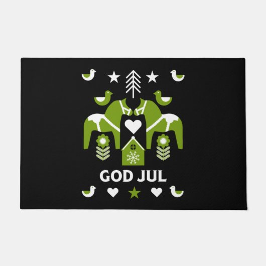 Paillasson God Jul Swedish Folk Art (Devant)