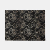 Paillasson Gold Faux Elégant Main tiré Flore Cadeau Mariage (Devant)