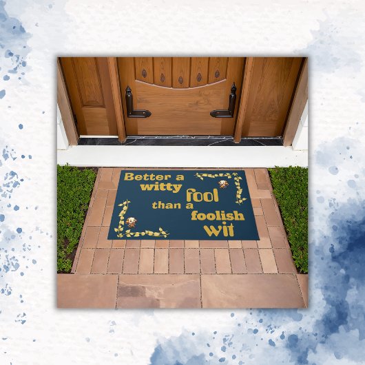 Paillasson Gold on Blue - Mieux qu'un... |