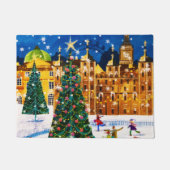 Paillasson Gold Pink Christmas Winter Ice Skating  (Devant)