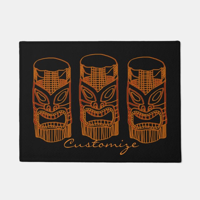 Paillasson Gold Tiki Sculpture Thunder_Cove Doormat (Devant)