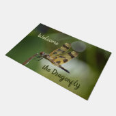 Paillasson Golden Dragonfly Green Welcome (Incliné)