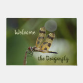 Paillasson Golden Dragonfly Green Welcome (Devant)