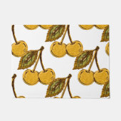 Paillasson Golden Metallic Cherries Pattern (Devant)