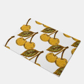 Paillasson Golden Metallic Cherries Pattern (Incliné)