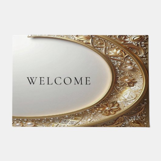 Paillasson Golden Ornate Frame Doormat (Devant)