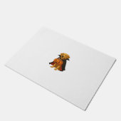 Paillasson Golden Retriever Halloween Chien avec bonbon Citro (Incliné)