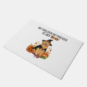 Paillasson Golden Retriever Halloween Chien Mon Golden Retrie (Incliné)