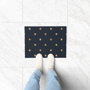 Paillasson Golden Stars on Midnight Black