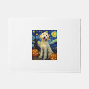 Paillasson Goldendoodle Chien Mignon Halloween Jack O Lantern