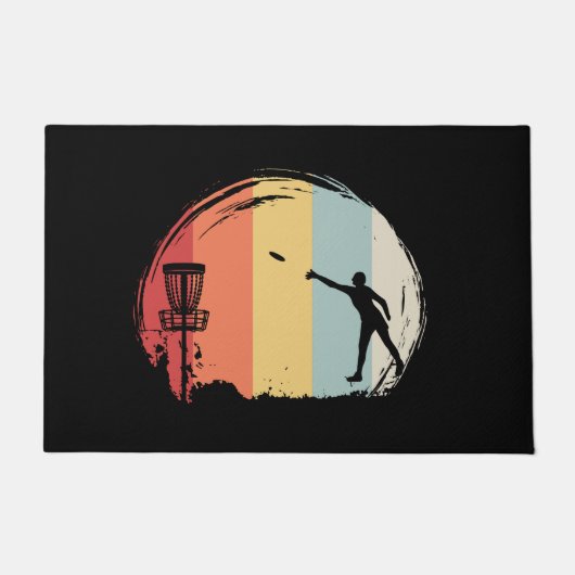 Paillasson Golf Frisbee Rétro (Devant)