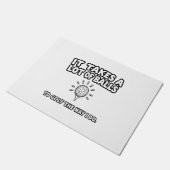 Paillasson Golf Lover T-Shirt Design (Incliné)