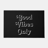 Paillasson Good Vibes noir uniquement (Devant)