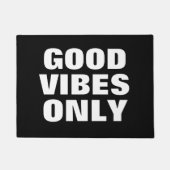 Paillasson "Good Vibes Only" amusant modèle de citation (Devant)