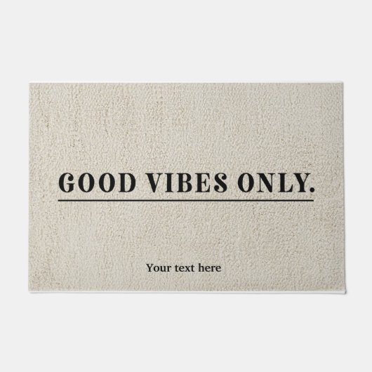 Paillasson Good Vibes uniquement (Devant)