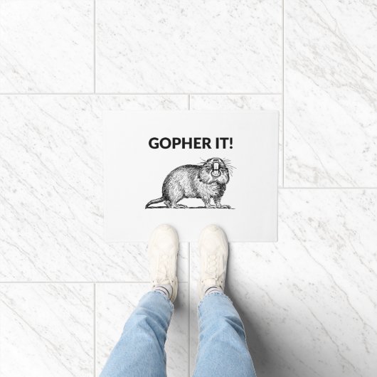 Paillasson Gopher It Funky Gopher Pun (Intérieur)