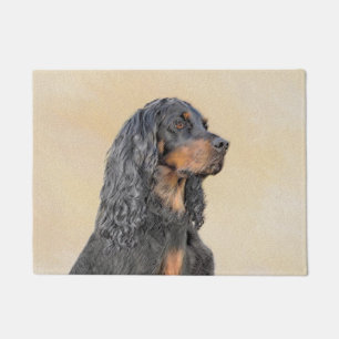Paillasson Gordon Setter Peinture - Joli art original chien