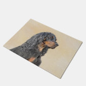 Paillasson Gordon Setter Peinture - Joli art original chien (Incliné)
