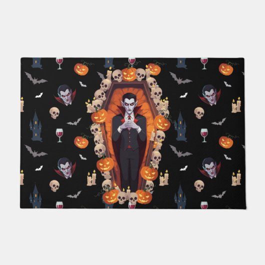 Paillasson 🦇 Gothique Vampire Black Doormat 🖤 🎃 (Devant)
