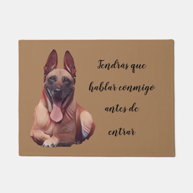 Paillasson Gracioso Felpudo Belga Malinois Perro (Devant)