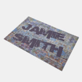 Paillasson Graffiti Abstrait coloré Wall Street Art (Incliné)