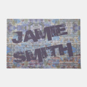 Paillasson Graffiti Abstrait coloré Wall Street Art (Devant)