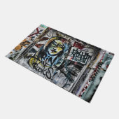 Paillasson Graffiti Cool Moderne Urbain Art de rue (Incliné)