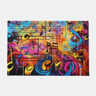 Paillasson Graffiti Musical Notes Doormat